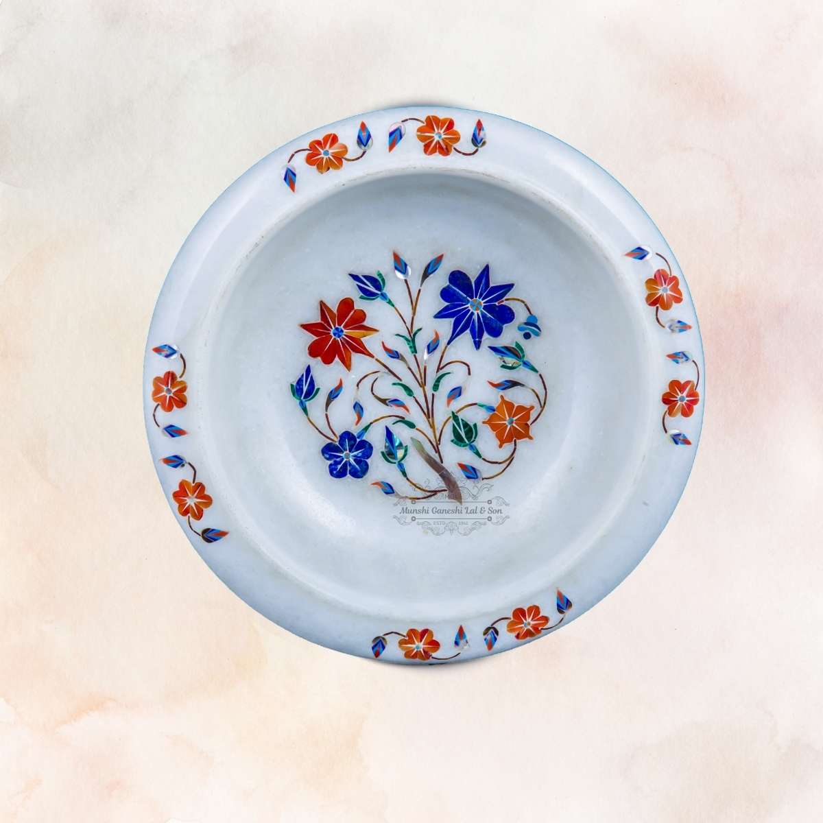 R-G-B Colour Designed Marble Fruit Bowl